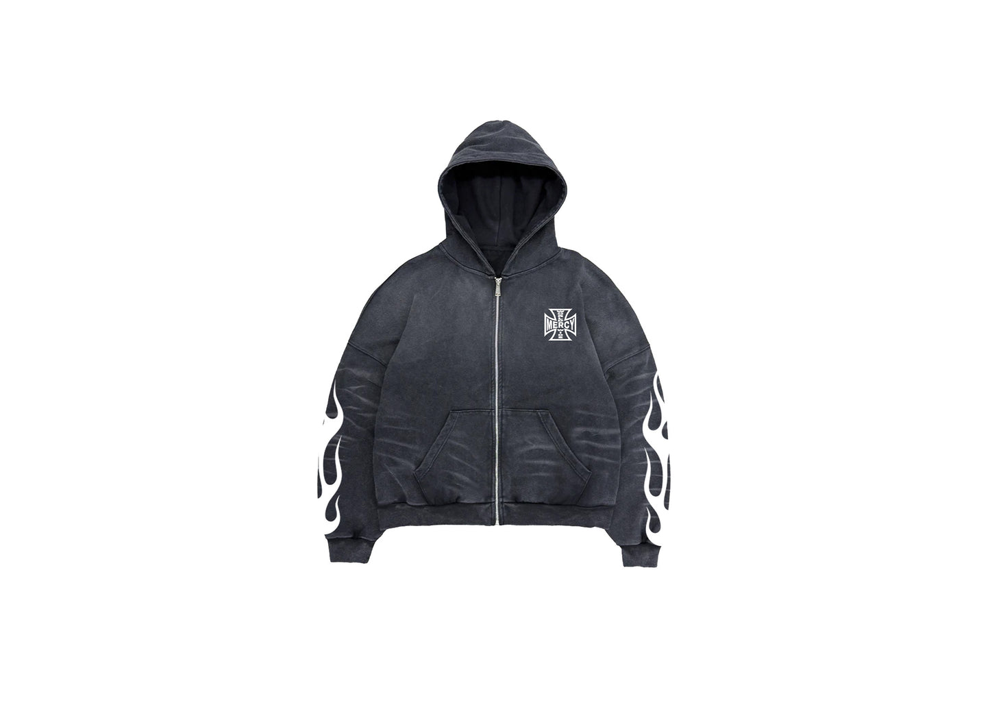 BLK ZIP HOODIE